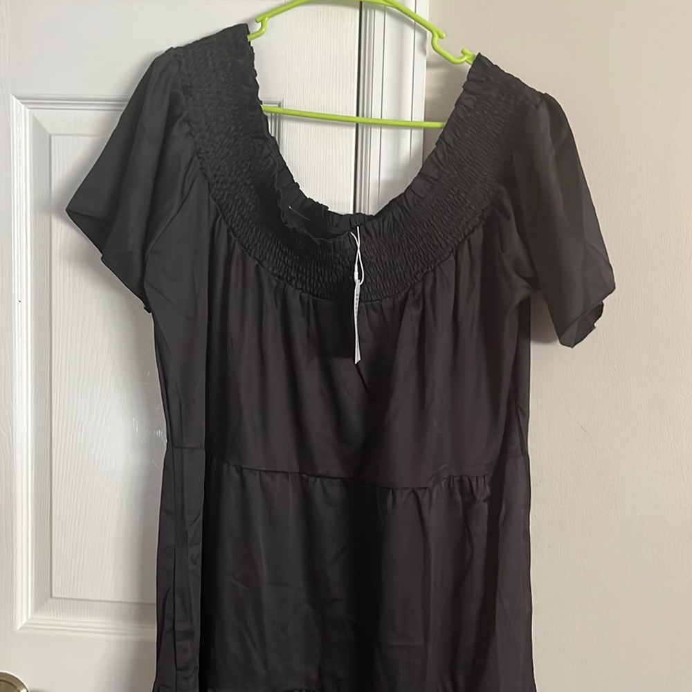 Flowy black dress